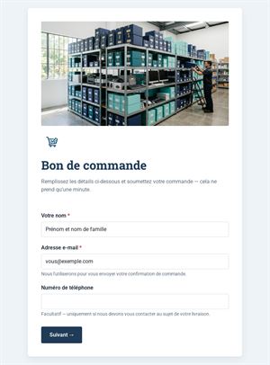 Bon de commande simple