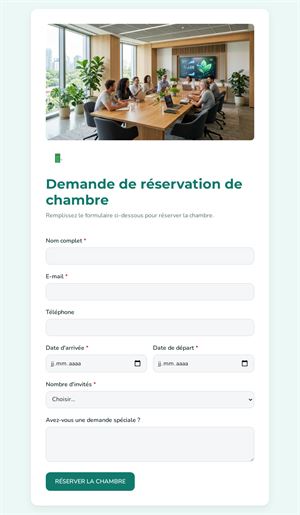 Réservation de chambre